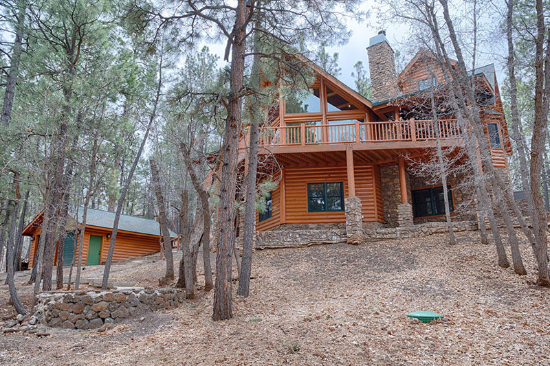 6168 paradise pine lane, arizona log cabin for sale
